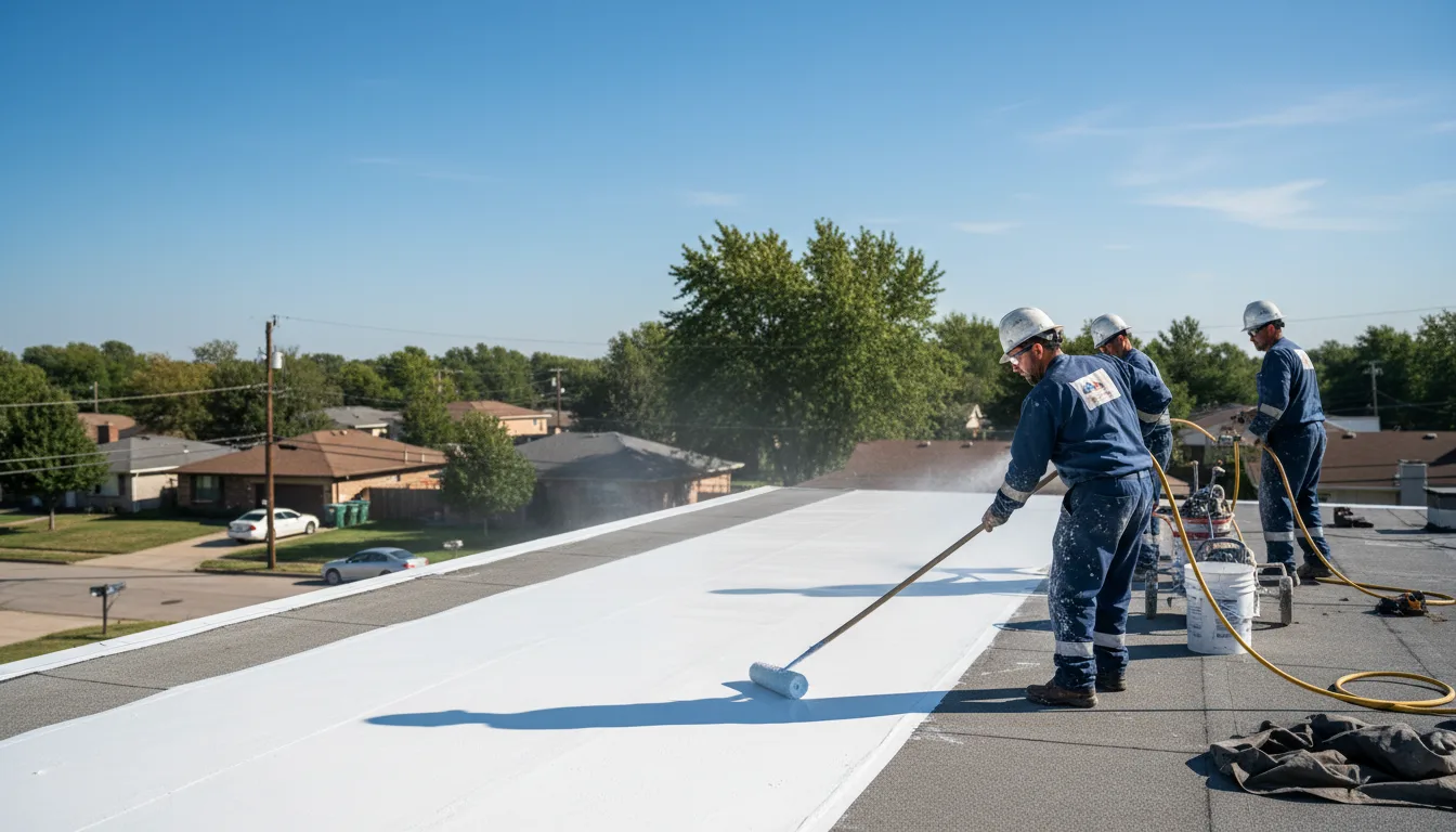 Commercial roof coating in Gansevoort, NY near me